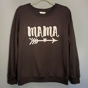 Mama Black Sweatshirt Size M